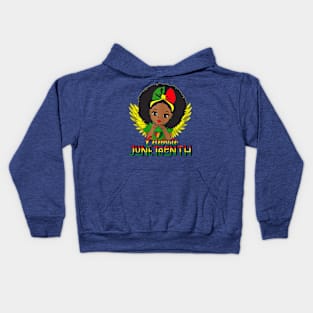 Juneteenth Celebrate Indepedence Day Kids Hoodie